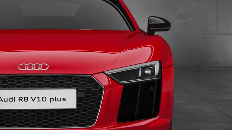 Audi R8 V10 plus – LED-headlights with Audi laser light