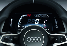 Display der Zukunft: Frei konfigurierbare Instrumente, hier im Showcar Audi quattro concept 