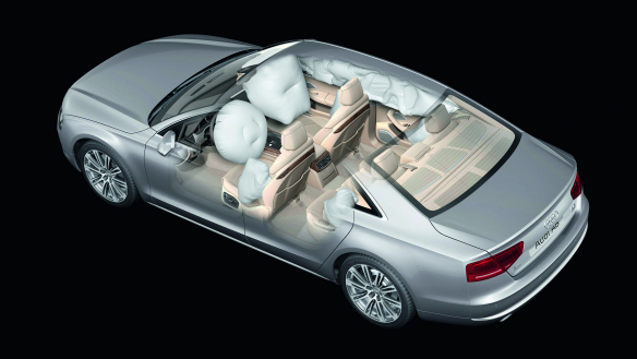 Complete protection: eight airbags in the Audi A8