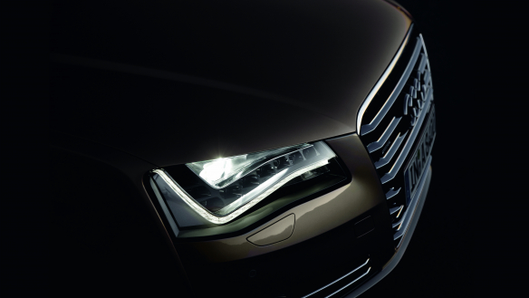 Konsequent effizient: Die LED-Scheinwerfer des Audi A8