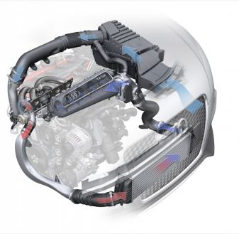 Mehr Sauerstoff: Der Ladeluftkühler des 2.5 TFSI