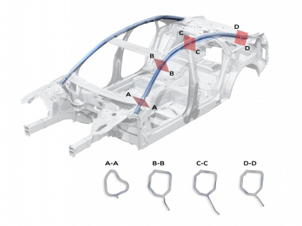 Strangpressprofile: Der Dachbogen des Audi A8 ändert sein Profil mehrfach