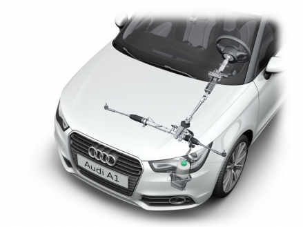 Audi A1: electrohydraulic power steering