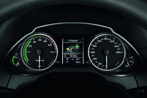 Power flow: central display in the Audi Q5 hybrid quattro
