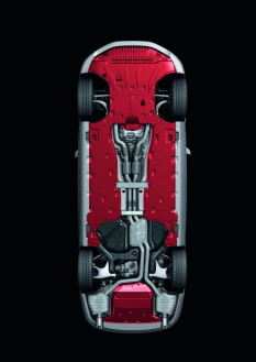 Audi A8: extensive paneling on the underfloor