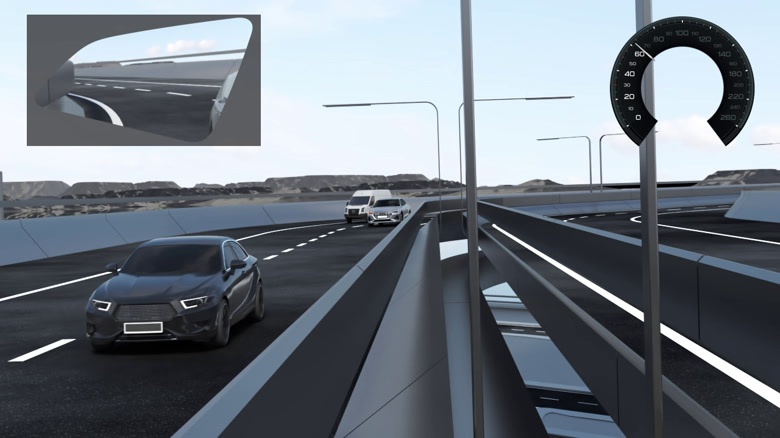 Audi e-tron Sportback - Virtueller Außenspiegel